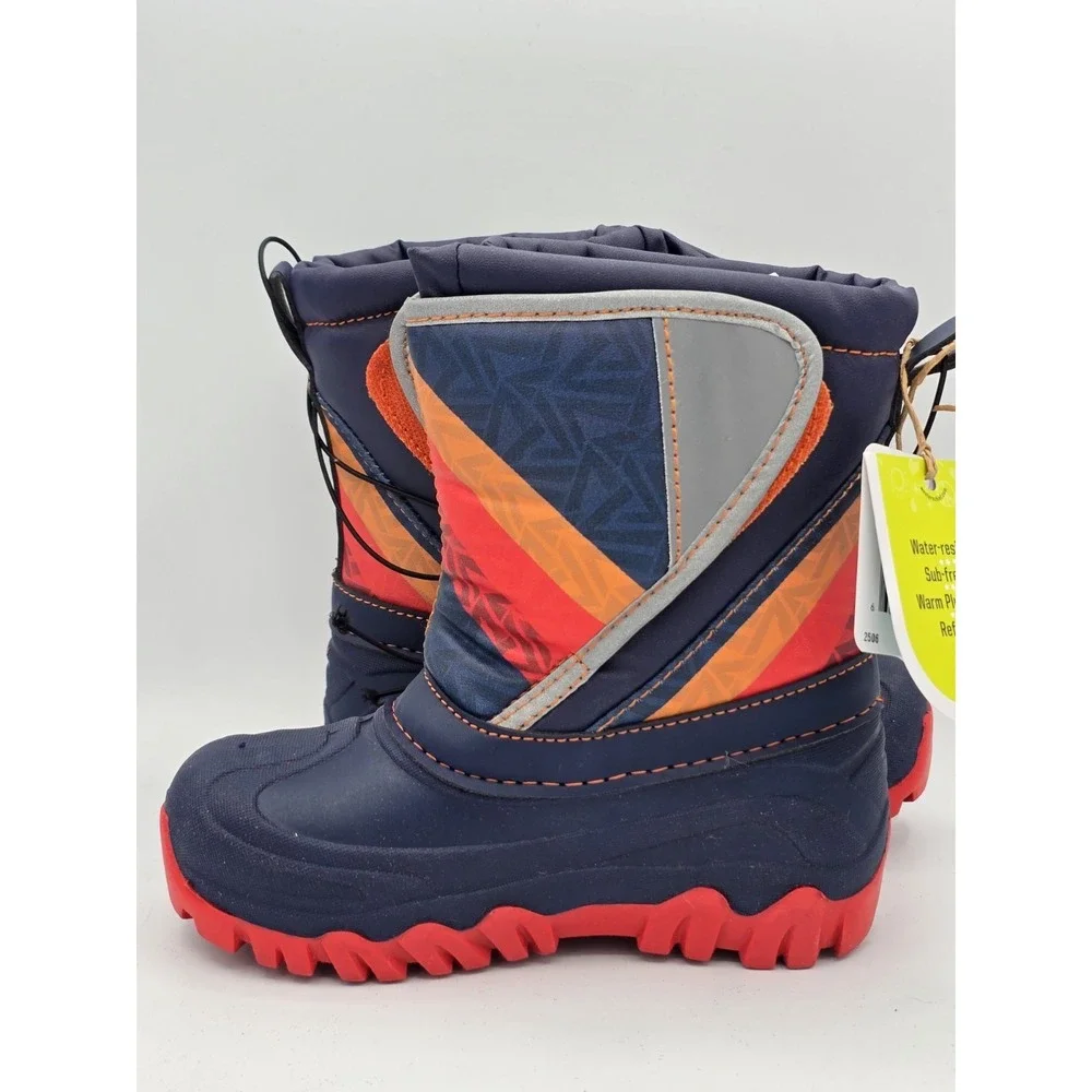Western Chief Selah Faux Fur Snow Boots, Navy, Little‎ Kids Sz 11 NWOB